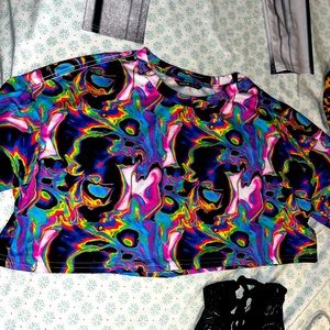 Trippy crop top